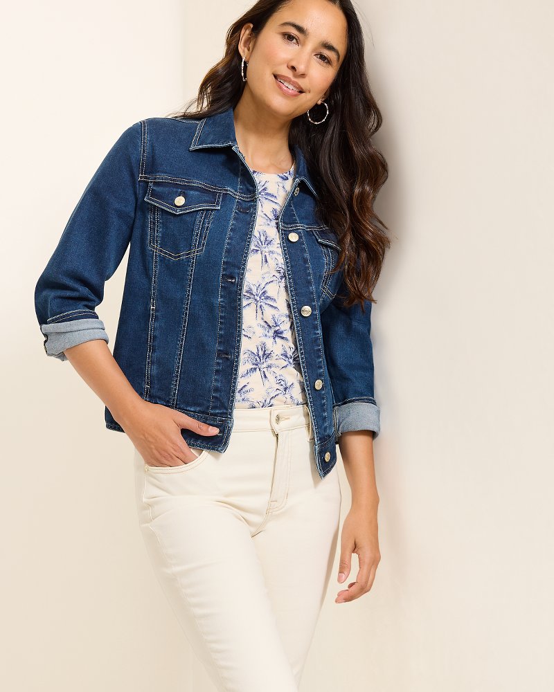 Classic Jean Jacket Sunset Blue Wash | Tommy Bahama Premium - Classic Jean Jacket