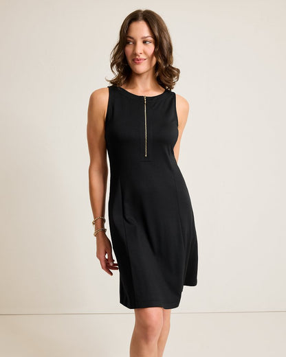 Darcy Fit-and-Flare Dress Black | Tommy Bahama Latest - Darcy Fit-and-Flare Dress