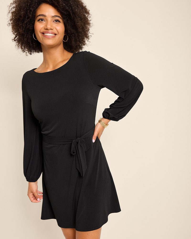 Carmela Long-Sleeve Dress Black | Tommy Bahama Trending - Carmela Long-Sleeve Dress