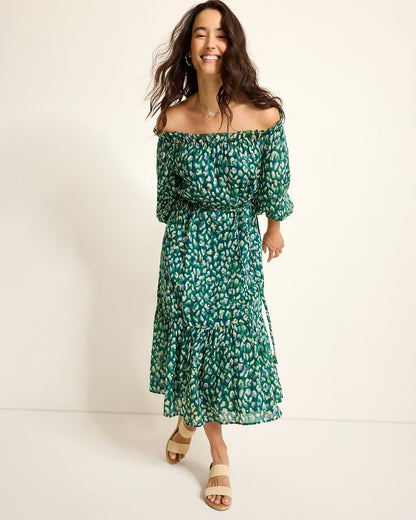 Jeweled Jaguar Midi Dress Blue Atlas | Tommy Bahama Classic - Jeweled Jaguar Midi Dress
