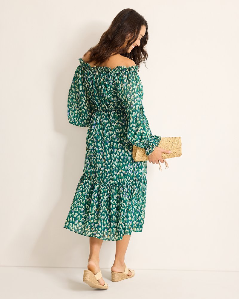 Jeweled Jaguar Midi Dress Blue Atlas | Tommy Bahama Classic - Jeweled Jaguar Midi Dress