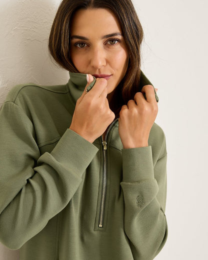 Palm Voyage Long-Sleeve Short Dress Beetle Green | Tommy Bahama Great Value - Palm Voyage Long-Sleeve Short Dress