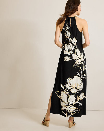 Noche Mar Chain Maxi Dress Black | Tommy Bahama Premium - Noche Mar Chain Maxi Dress