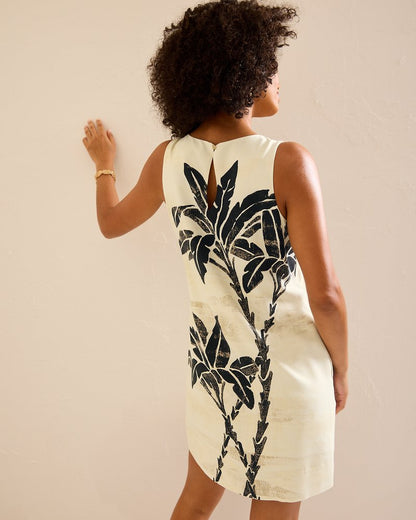 Peninsula Palms Silk Shift Dress Coconut | Tommy Bahama Sale - Peninsula Palms Silk Shift Dress