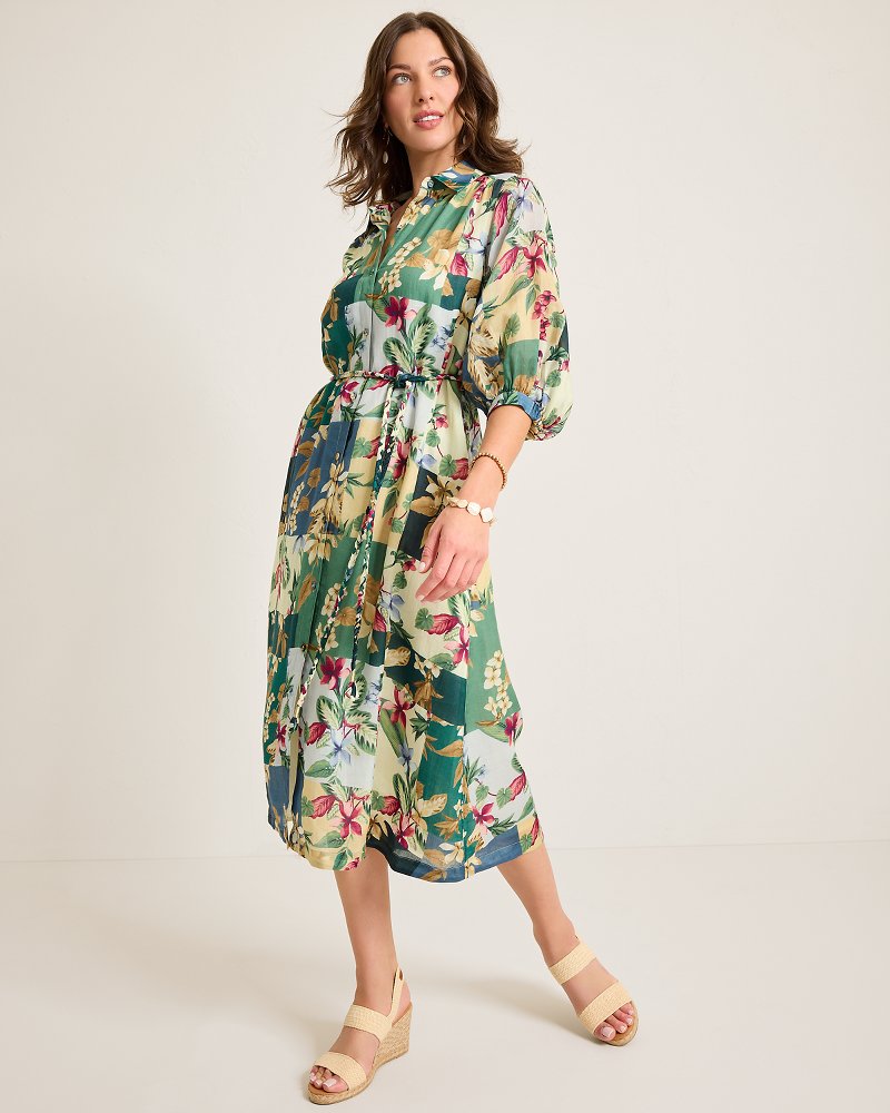 Hightide Flora Midi Shirt Dress Bonsai | Tommy Bahama Latest - Hightide Flora Midi Shirt Dress