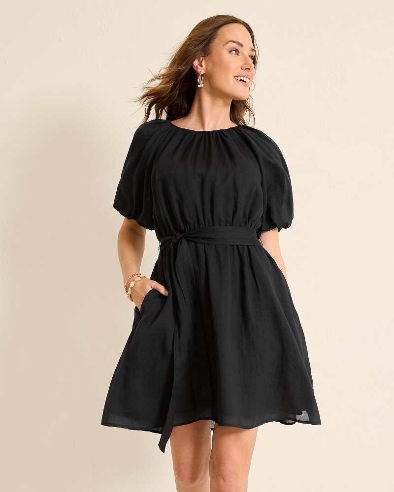 Paradise Breeze Elbow-Sleeve Dress Black | Tommy Bahama Best Price - Paradise Breeze Elbow-Sleeve Dress