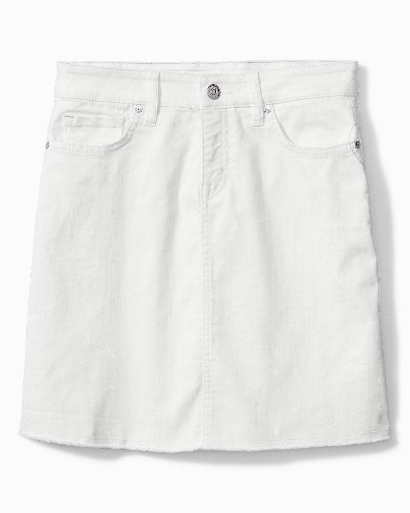Ella Twill Denim Skirt White | Tommy Bahama Special Offer - Ella Twill Denim Skirt