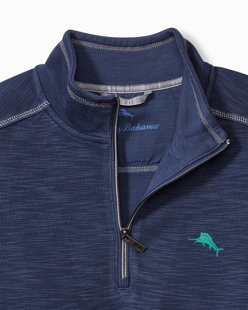 Tobago Bay Half-Zip Sweatshirt Island Navy | Tommy Bahama Recommended - Tobago Bay Half-Zip Sweatshirt