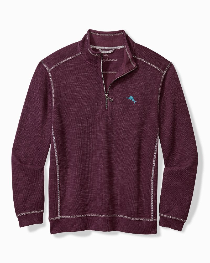 Tobago Bay Half-Zip Sweatshirt Blackberry Fizz | Tommy Bahama Featured - Tobago Bay Half-Zip Sweatshirt
