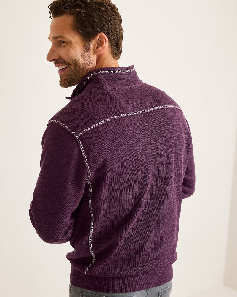 Tobago Bay Half-Zip Sweatshirt Blackberry Fizz | Tommy Bahama Featured - Tobago Bay Half-Zip Sweatshirt