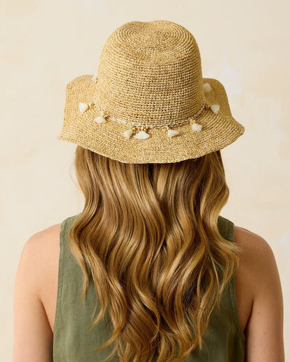 Taylor Straw Raffia Lux Hat Natural/Gold/White | Tommy Bahama Hot Sale - Taylor Straw Raffia Lux Hat
