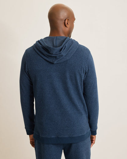 Textured Twill Stripe Hoodie Dark Moonlight | Tommy Bahama Recommended - Textured Twill Stripe Hoodie