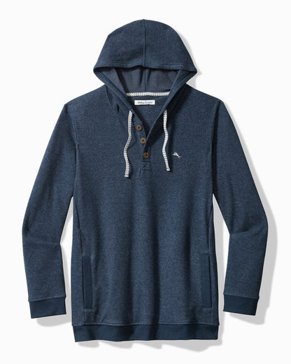 Textured Twill Stripe Hoodie Dark Moonlight | Tommy Bahama Recommended - Textured Twill Stripe Hoodie