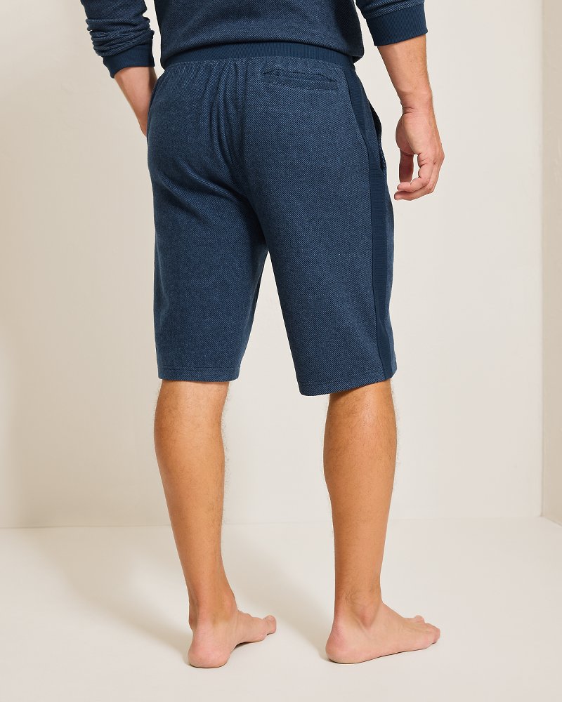 Textured Twill Stripe Pajama Shorts Dark Moonlight | Tommy Bahama New - Textured Twill Stripe Pajama Shorts