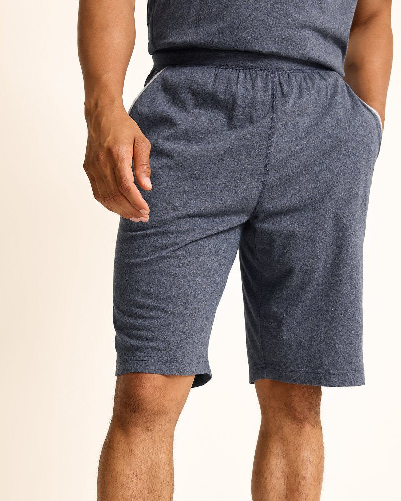 Big & Tall Jersey Lounge Shorts Heathered Blue | Tommy Bahama Great Value - Big & Tall Jersey Lounge Shorts