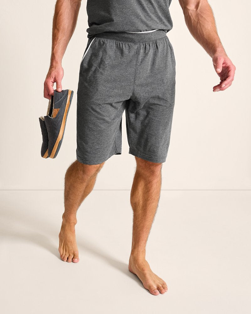 Big & Tall Jersey Lounge Shorts Heather Charcoal Grey | Tommy Bahama Top Pick - Big & Tall Jersey Lounge Shorts