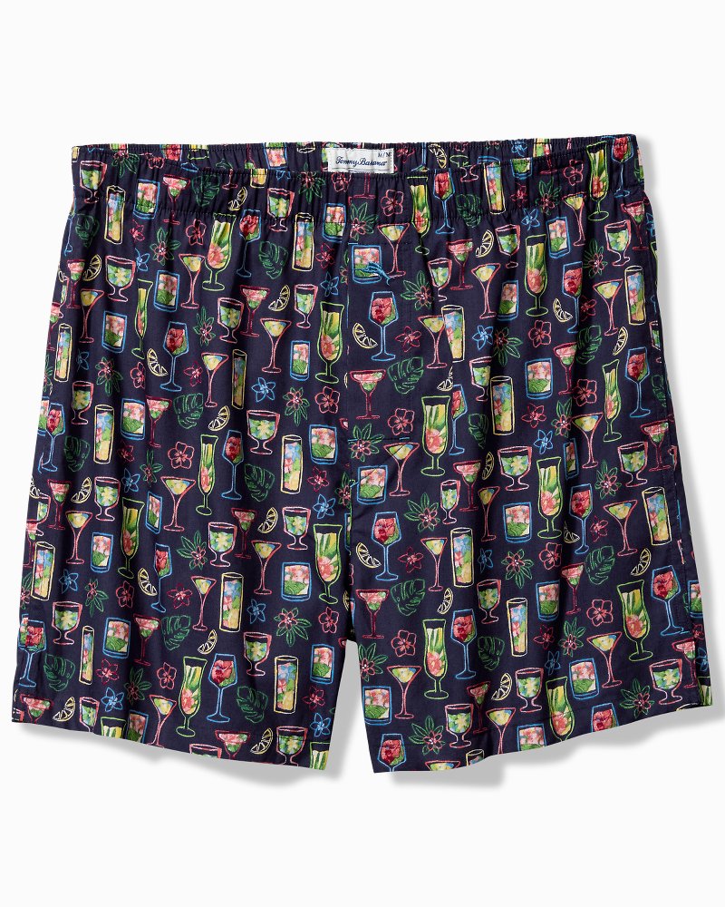 Woven Marlin Print Boxers Port Blue | Tommy Bahama Trusted - Woven Marlin Print Boxers