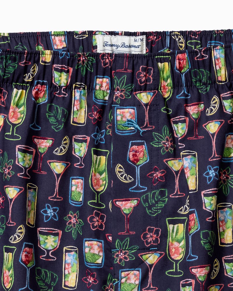 Woven Marlin Print Boxers Port Blue | Tommy Bahama Trusted - Woven Marlin Print Boxers