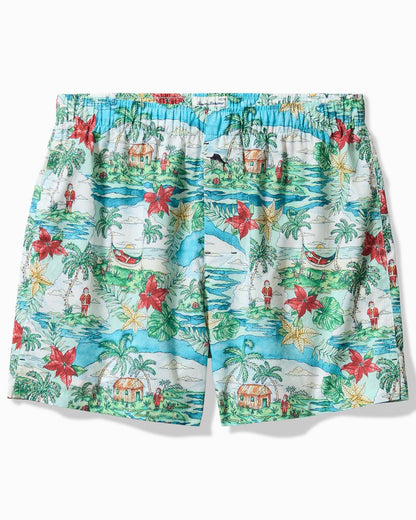 Big & Tall Woven Tropical Print Boxers Big Sky Blue | Tommy Bahama Popular - Big & Tall Woven Tropical Print Boxers