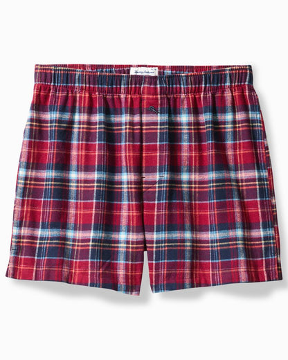 Flannel Plaid Boxers Beet Red | Tommy Bahama Top Pick - Flannel Plaid Boxers