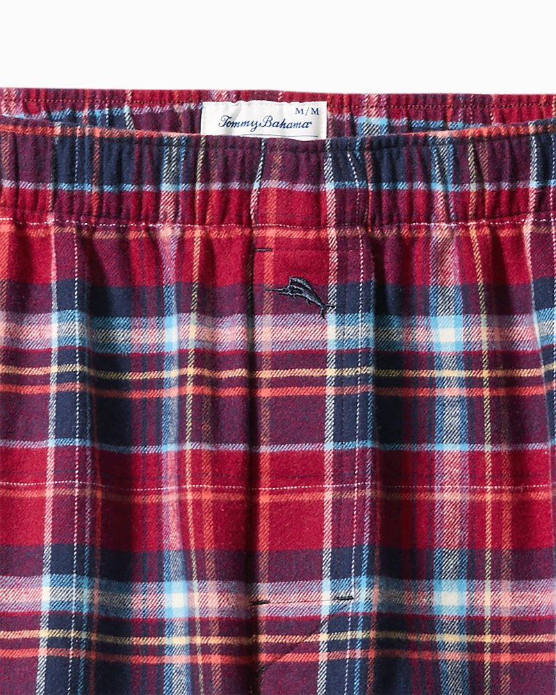 Flannel Plaid Boxers Beet Red | Tommy Bahama Top Pick - Flannel Plaid Boxers