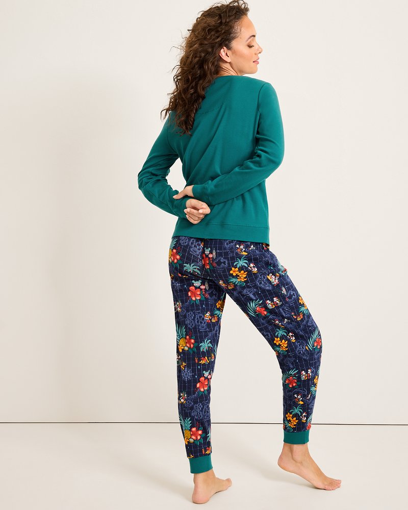Disney Long Sleeve & Pants Family Pajama Set Tropical Teal | Tommy Bahama Best Price - Disney Long Sleeve & Pants Family Pajama Set