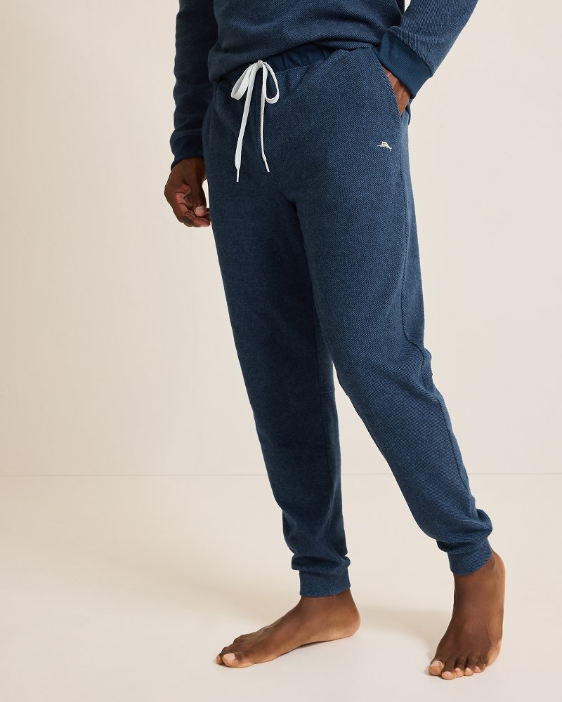 Big & Tall Textured Twill Stripe Joggers Dark Moonlight | Tommy Bahama Recommended - Big & Tall Textured Twill Stripe Joggers