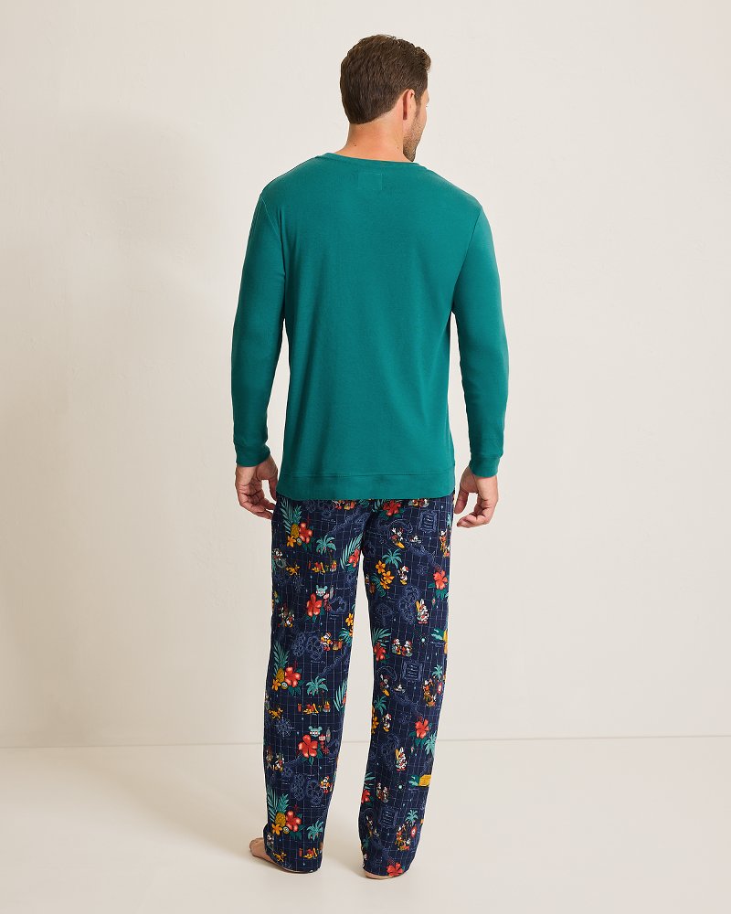 Disney Long Sleeve & Pants Family Pajama Set Tropical Teal | Tommy Bahama Hot Sale - Disney Long Sleeve & Pants Family Pajama Set
