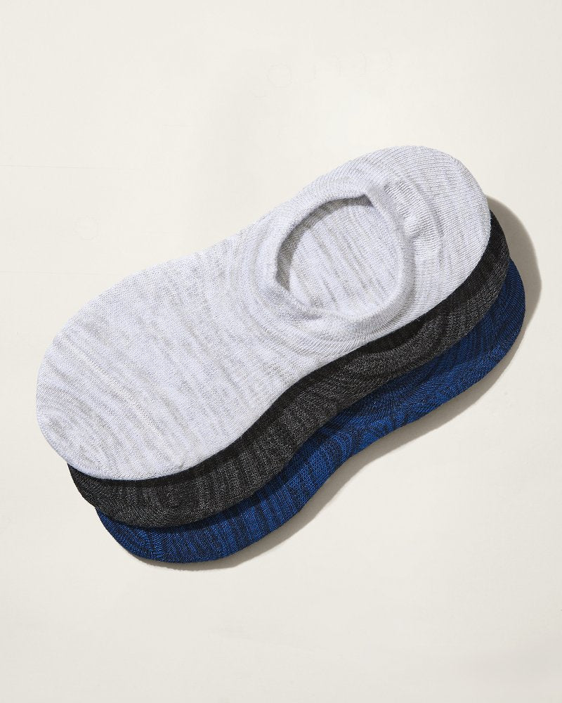 IslandZone® Heel Grip No-Show Socks - 3 Pack Assorted | Tommy Bahama Premium - IslandZone® Heel Grip No-Show Socks - 3 Pack