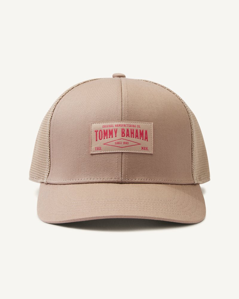 Vintage Tommy Bahama Packable Trucker Cap Khaki | Tommy Bahama Quality - Vintage Tommy Bahama Packable Trucker Cap