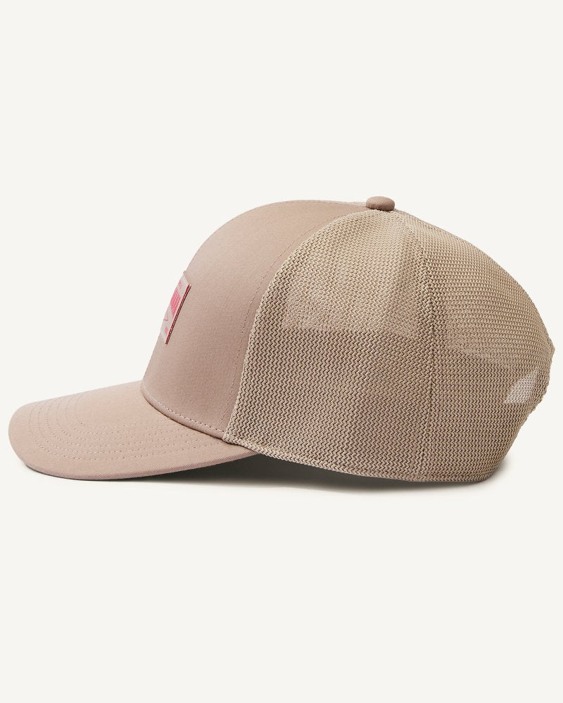 Vintage Tommy Bahama Packable Trucker Cap Khaki | Tommy Bahama Quality - Vintage Tommy Bahama Packable Trucker Cap