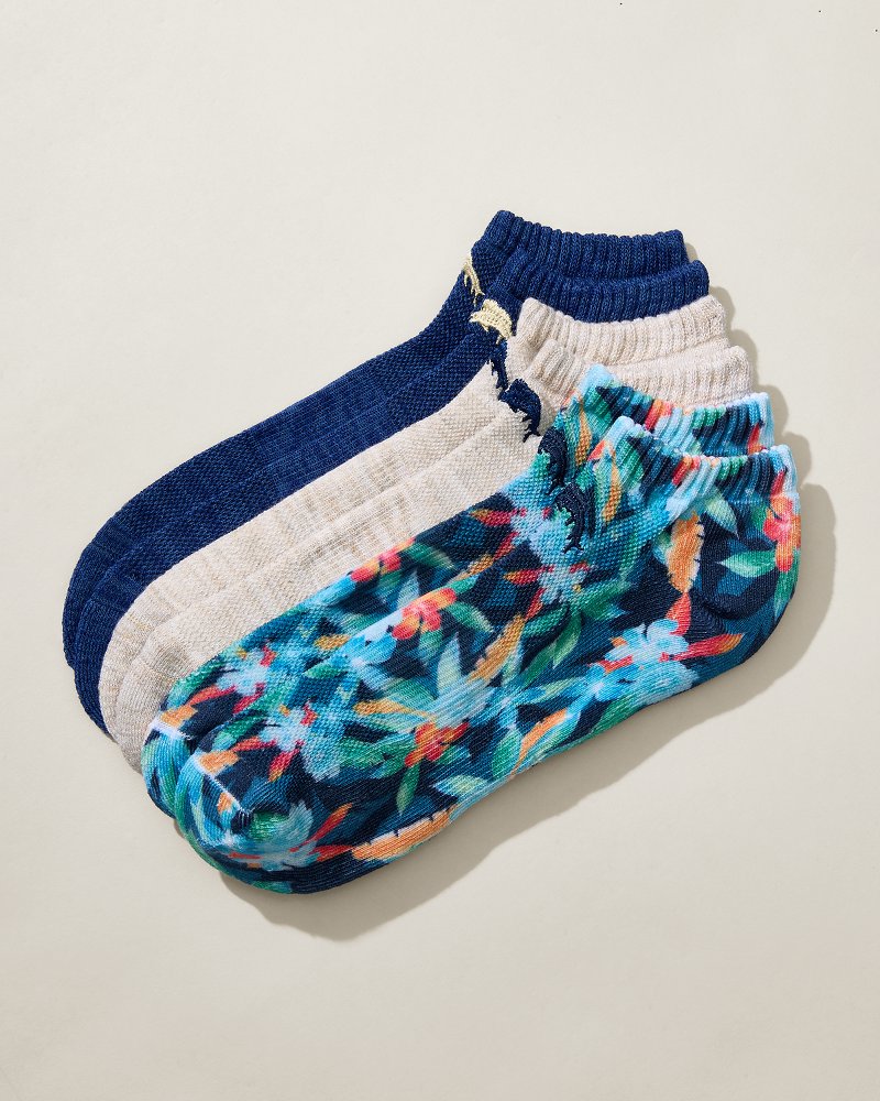 IslandZone® Performance Athletic Socks—3-Pack Assorted | Tommy Bahama Value - IslandZone® Performance Athletic Socks—3-Pack