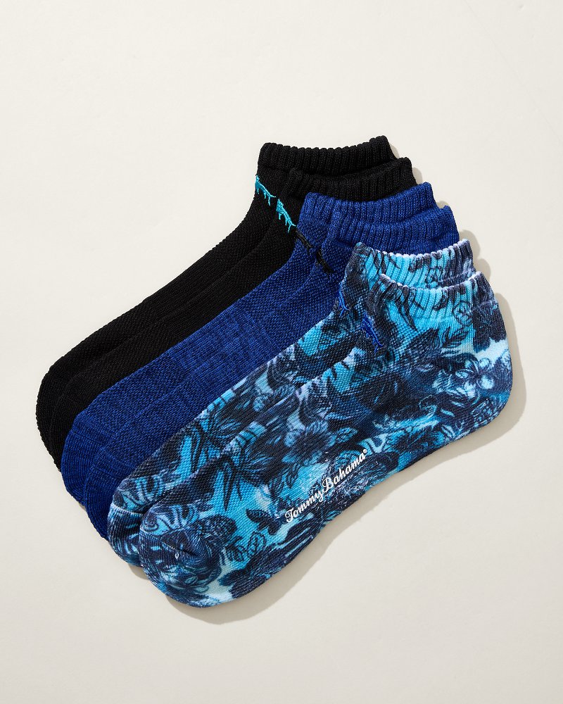 IslandZone® Performance Athletic Socks—3-Pack Assorted | Tommy Bahama Popular - IslandZone® Performance Athletic Socks—3-Pack