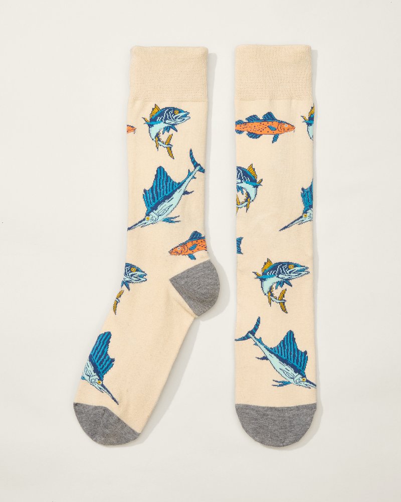 Tide & Seek Socks Stone | Tommy Bahama Popular - Tide & Seek Socks
