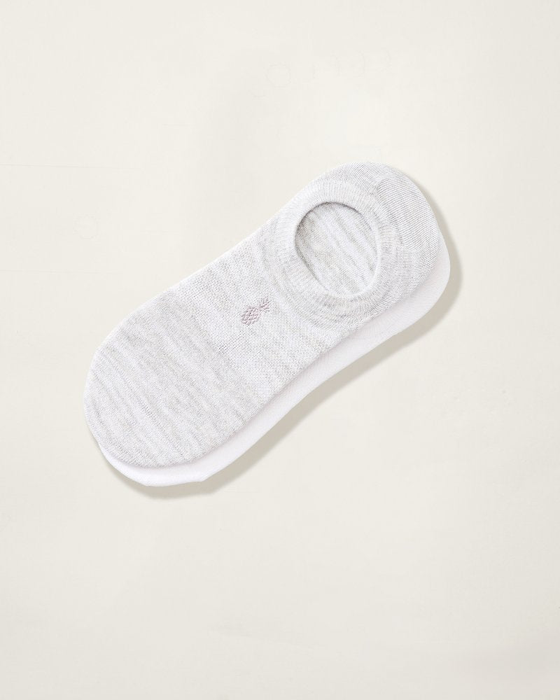 IslandZone® Performance No-Show Socks — 2 Pack White/Grey Heather | Tommy Bahama Great Value - IslandZone® Performance No-Show Socks — 2 Pack
