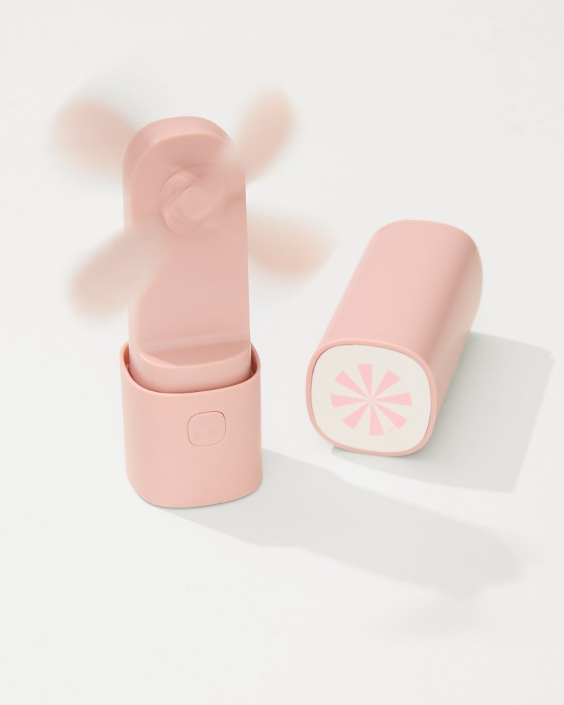Portable Fan & Power Bank Pink | Tommy Bahama Everyday - Portable Fan & Power Bank