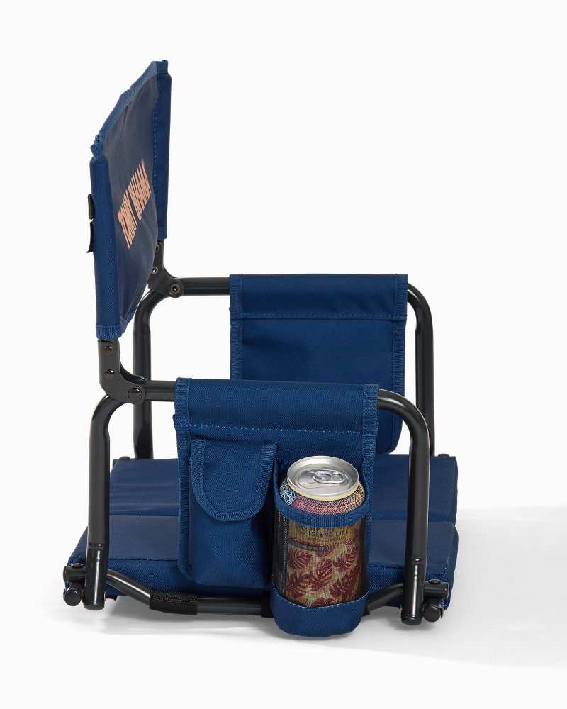 Tommy Bahama Deluxe Folding Stadium Chair Navy | Tommy Bahama Essential - Tommy Bahama Deluxe Folding Stadium Chair