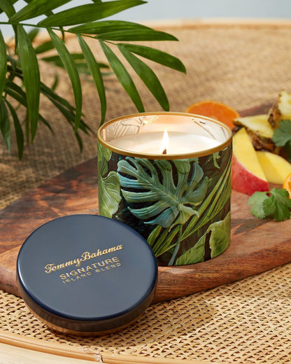Island Blend 10.6-oz Villa Fronds Candle Tin Island Blend | Tommy Bahama Exclusive - Island Blend 10.6-oz Villa Fronds Candle Tin