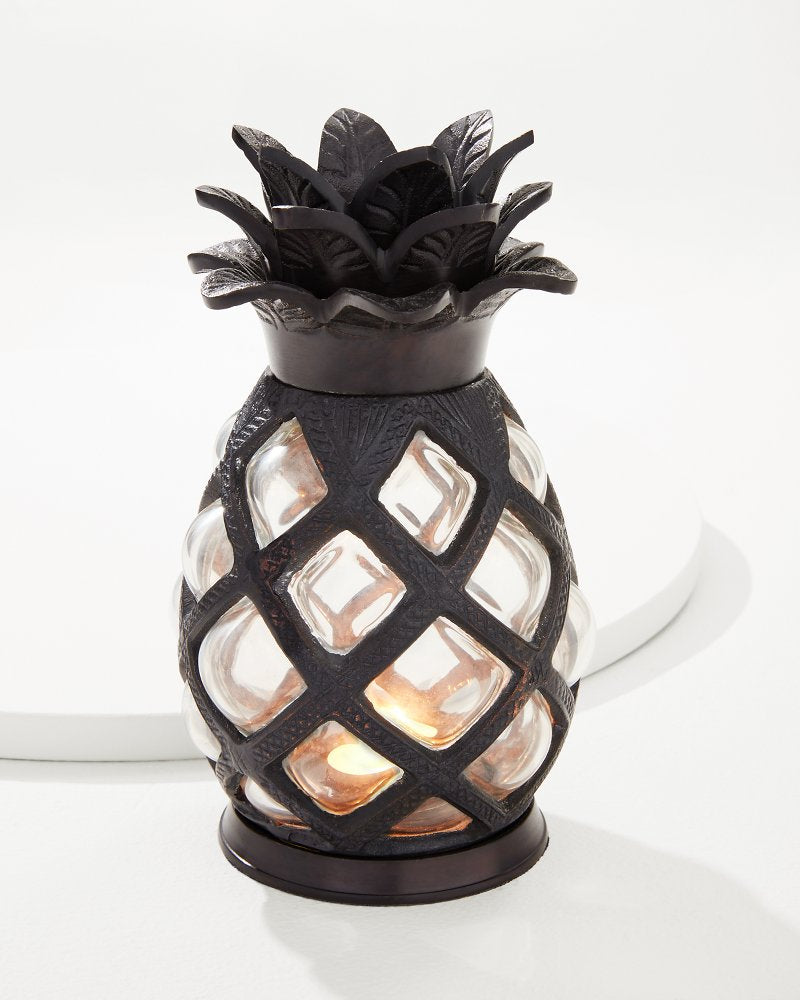 Large Glass Pineapple Votive Holder Clear | Tommy Bahama Great Value - Large Glass Pineapple Votive Holder