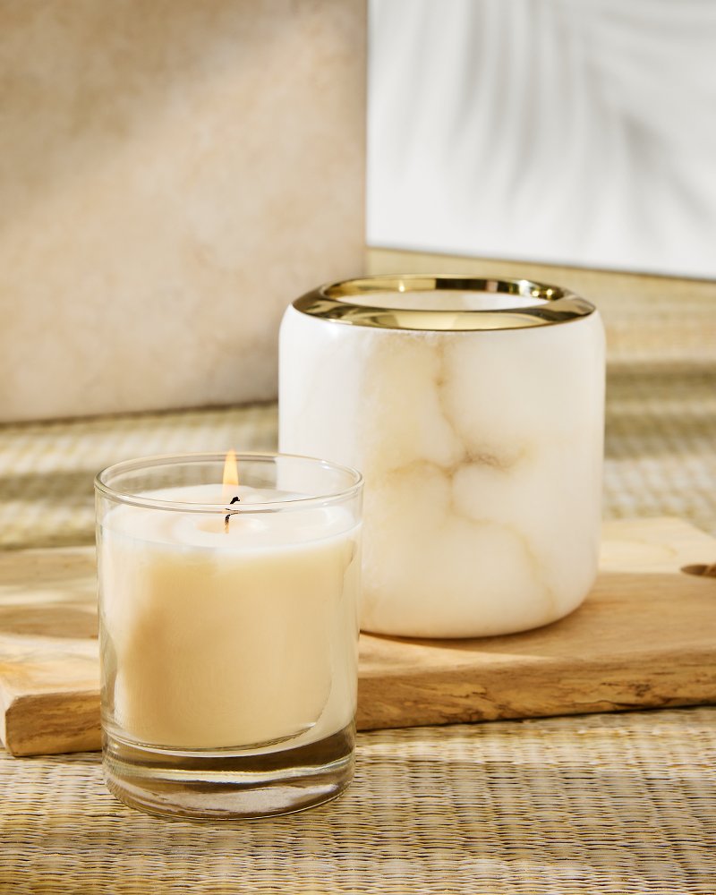 Island Glow Luminary Vessel Natural/Gold | Tommy Bahama Essential - Island Glow Luminary Vessel