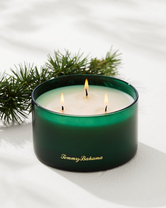 Evergreen 14.5-oz. Boxed 3-Wick Candle Evergreen | Tommy Bahama Trusted - Evergreen 14.5-oz. Boxed 3-Wick Candle