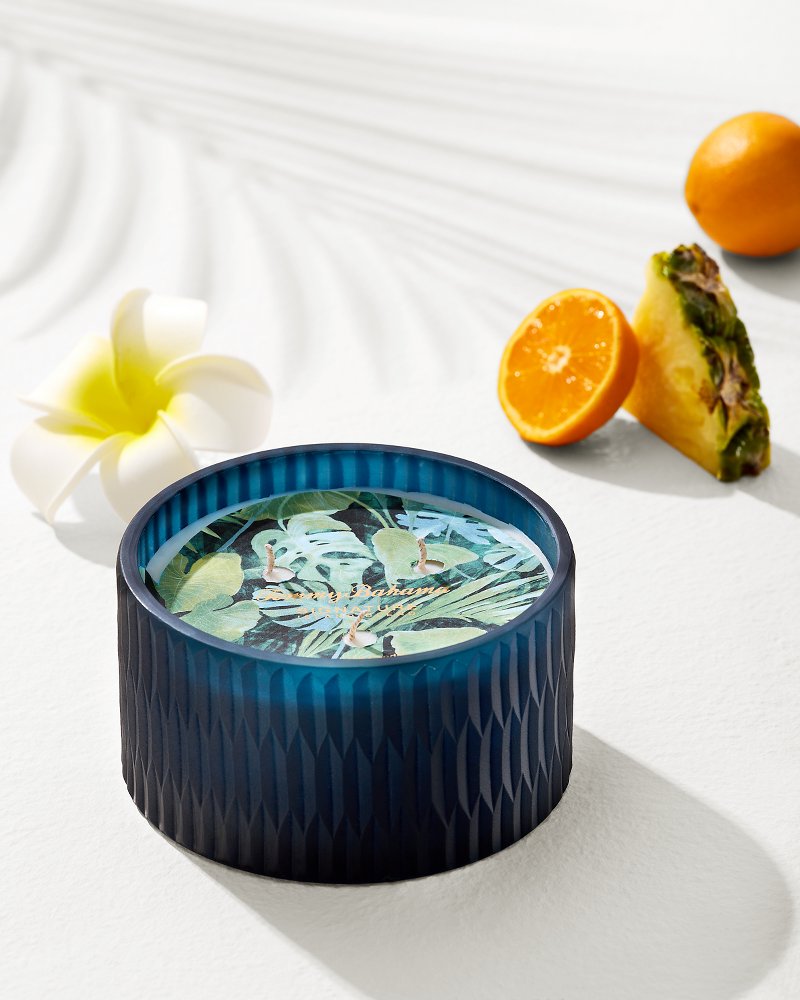 Island Blend 11.3-oz. Cut Glass 3-Wick Candle Island Blend | Tommy Bahama Best Seller - Island Blend 11.3-oz. Cut Glass 3-Wick Candle