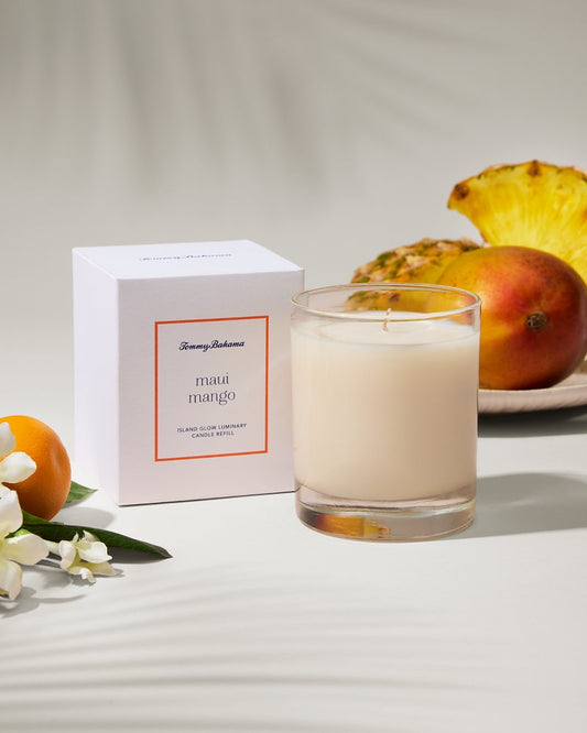 Island Glow Luminary Candle Refill - Maui Mango Maui Mango | Tommy Bahama Deals - Island Glow Luminary Candle Refill - Maui Mango