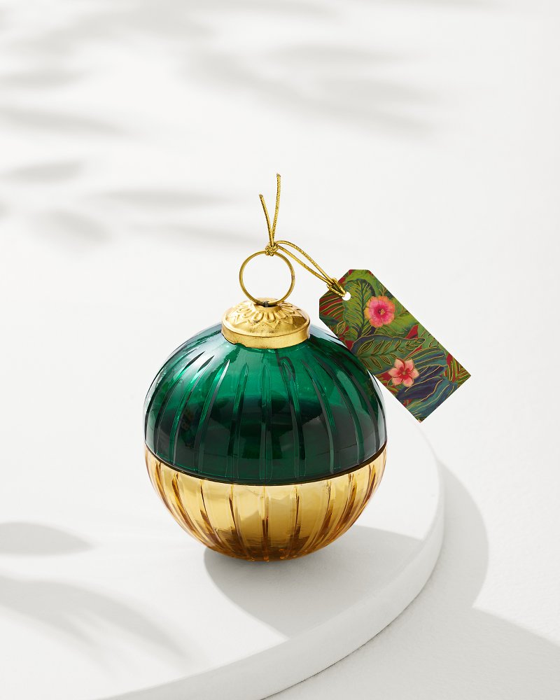 Evergreen 3-oz. Etched Ornament Candle Evergreen | Tommy Bahama New - Evergreen 3-oz. Etched Ornament Candle