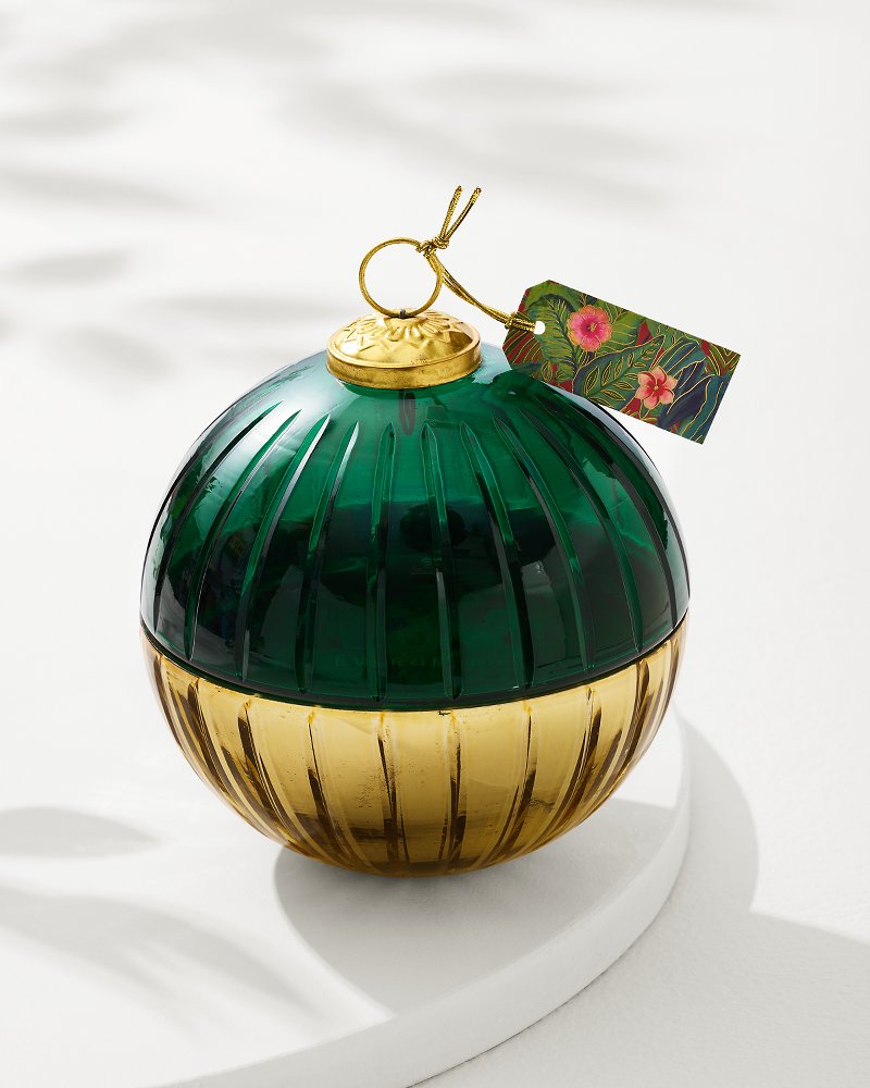Evergreen 8.5-oz. Etched Ornament Candle Evergreen | Tommy Bahama Featured - Evergreen 8.5-oz. Etched Ornament Candle