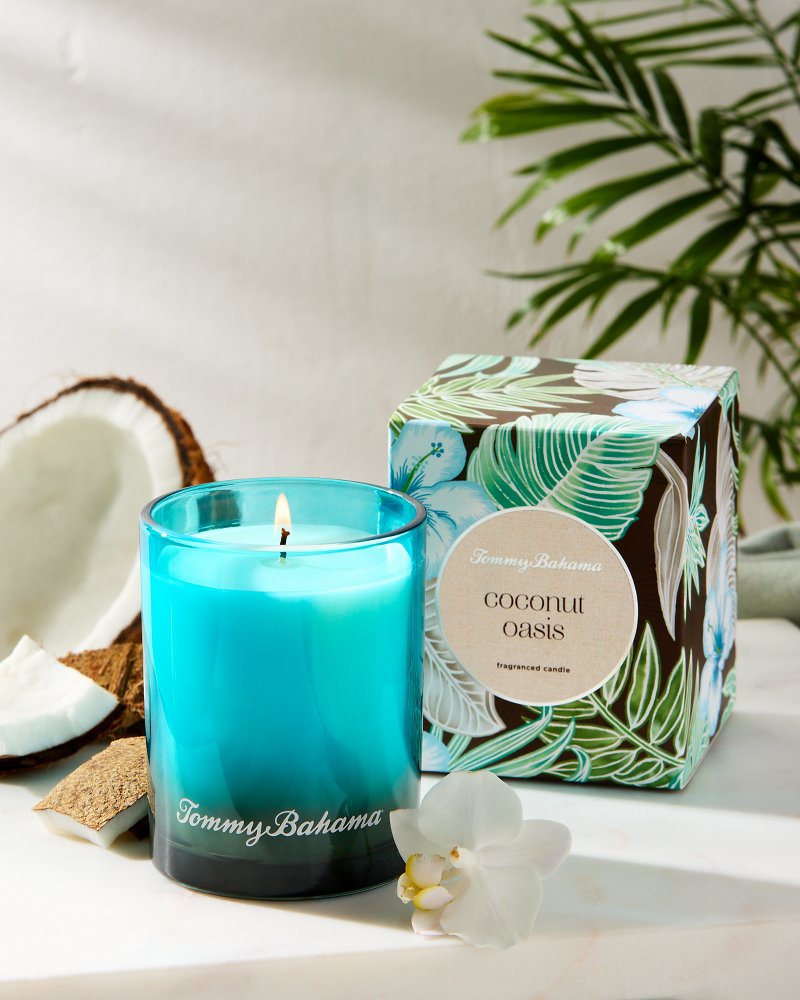Coconut Oasis 7.5-oz. Boxed Poured Candle Coconut Oasis | Tommy Bahama Value - Coconut Oasis 7.5-oz. Boxed Poured Candle
