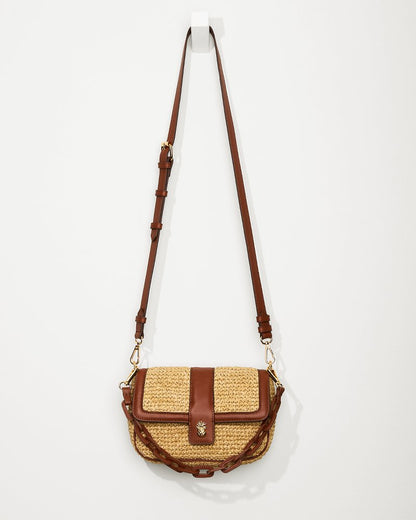 Raffia & Leather Chain Crossbody Multicolor | Tommy Bahama Discount - Raffia & Leather Chain Crossbody