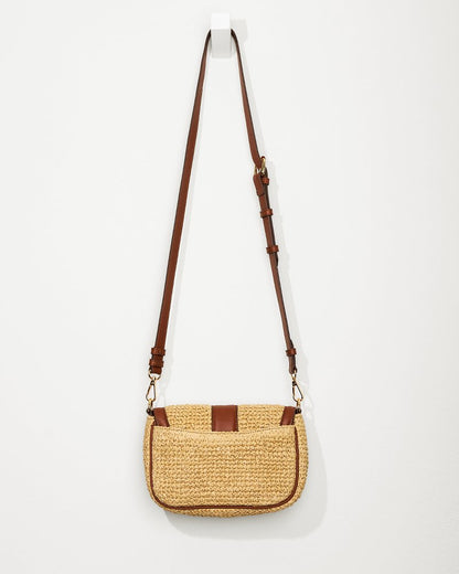 Raffia & Leather Chain Crossbody Multicolor | Tommy Bahama Discount - Raffia & Leather Chain Crossbody