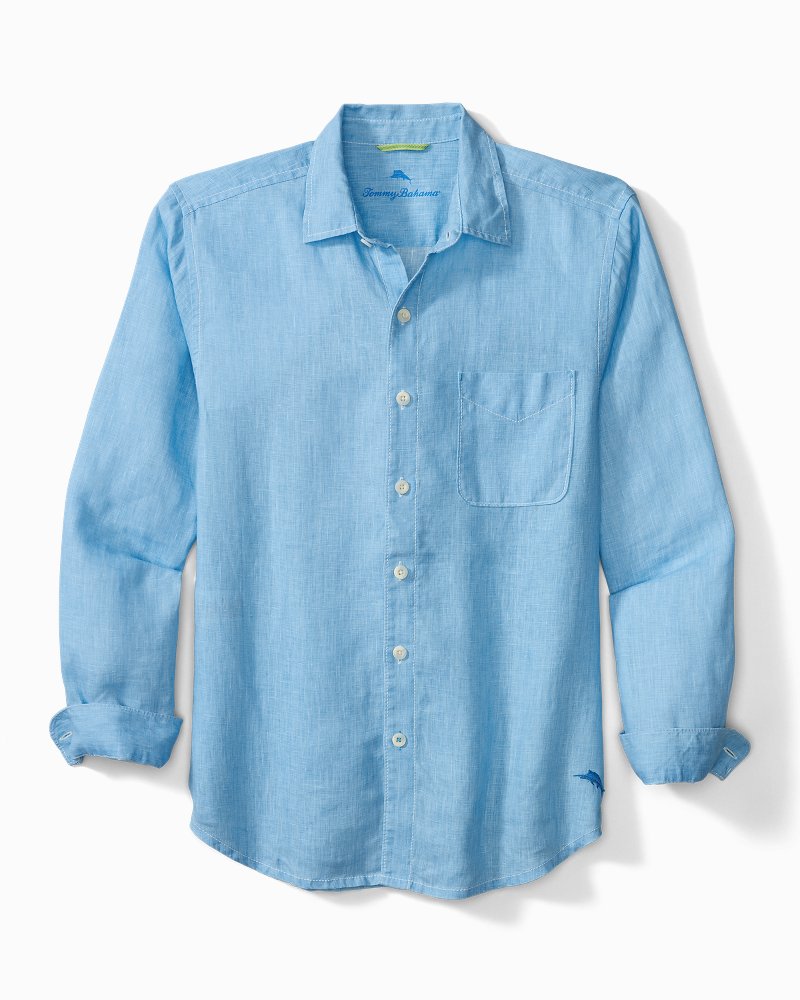 Sea Glass Breezer Linen Shirt Blue Yonder | Tommy Bahama Essential - Sea Glass Breezer Linen Shirt
