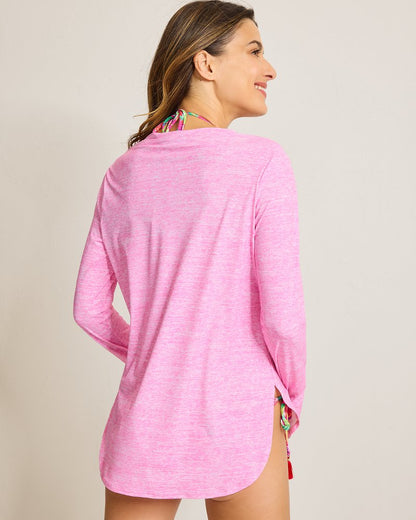 Relaxed Rash Guard Preppy Pink | Tommy Bahama Trending - Relaxed Rash Guard